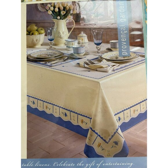 Lenox Fine Dining Table Linen Tablecloth 70 Round Provencal Garden Floral NWT$45 - Picture 1 of 6